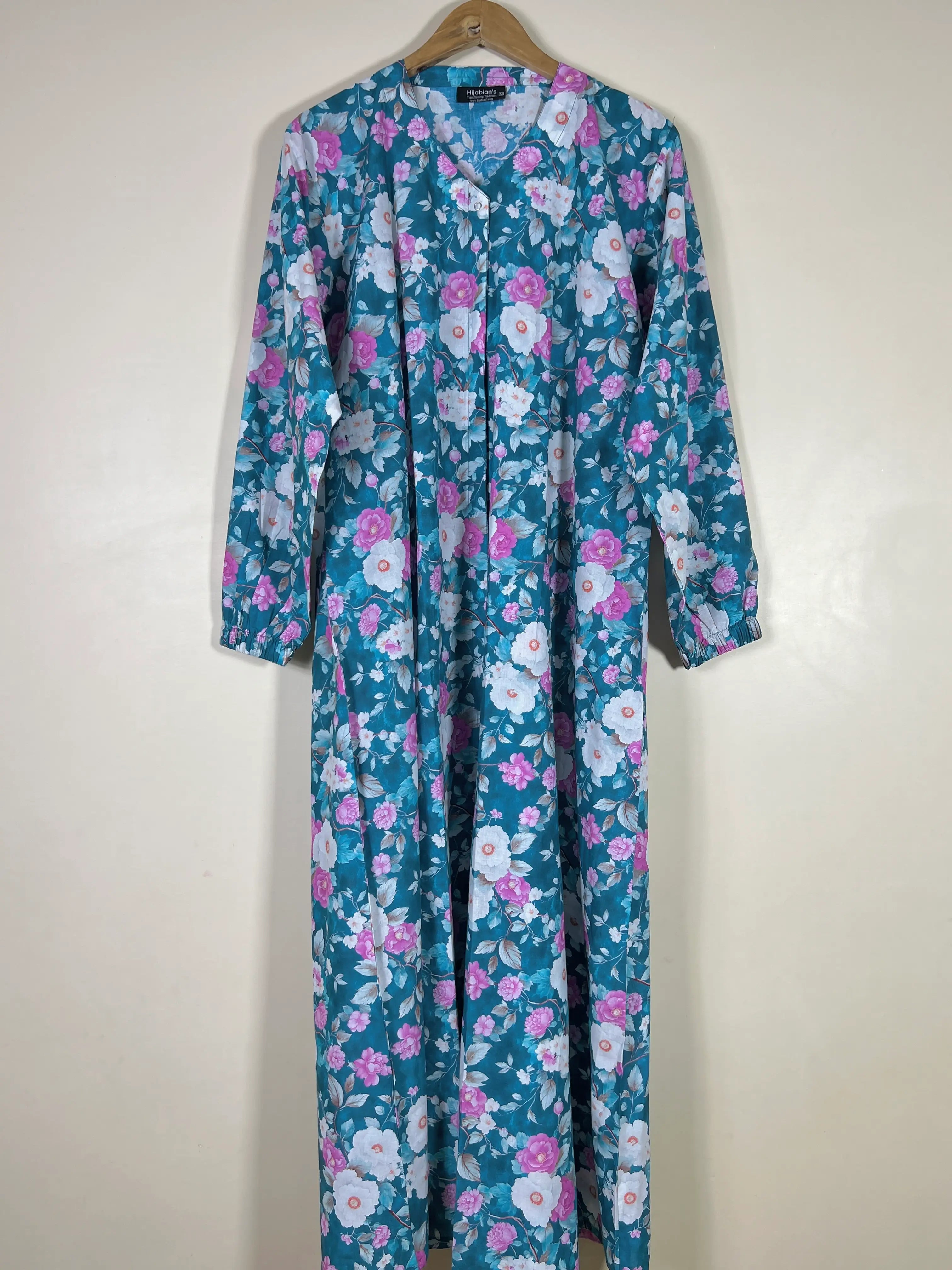 Mystic Spruce - Arabic Lawn Abaya HJ1586 Secondary image