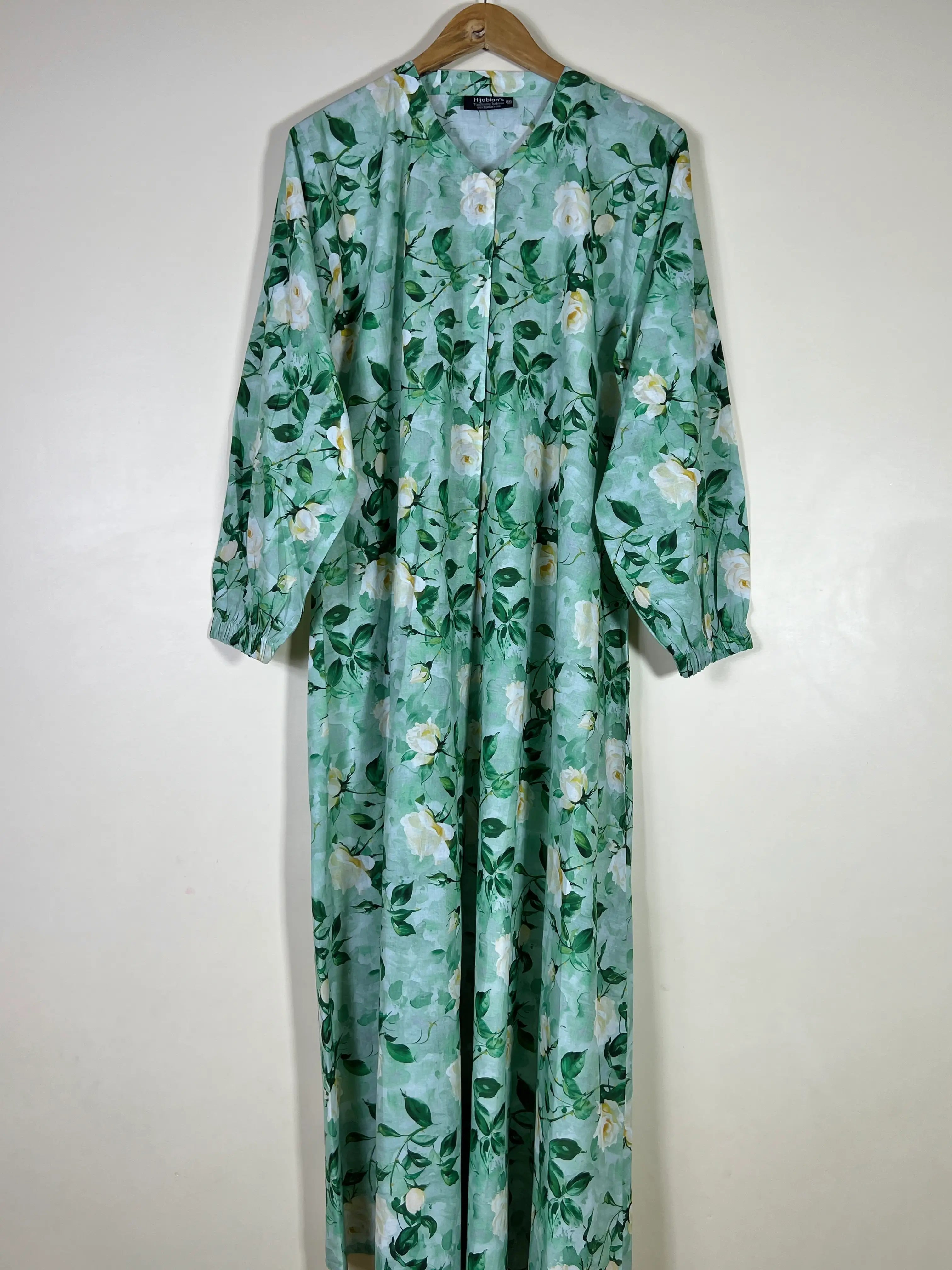 Dusty Fern - Arabic Lawn Abaya HJ1585