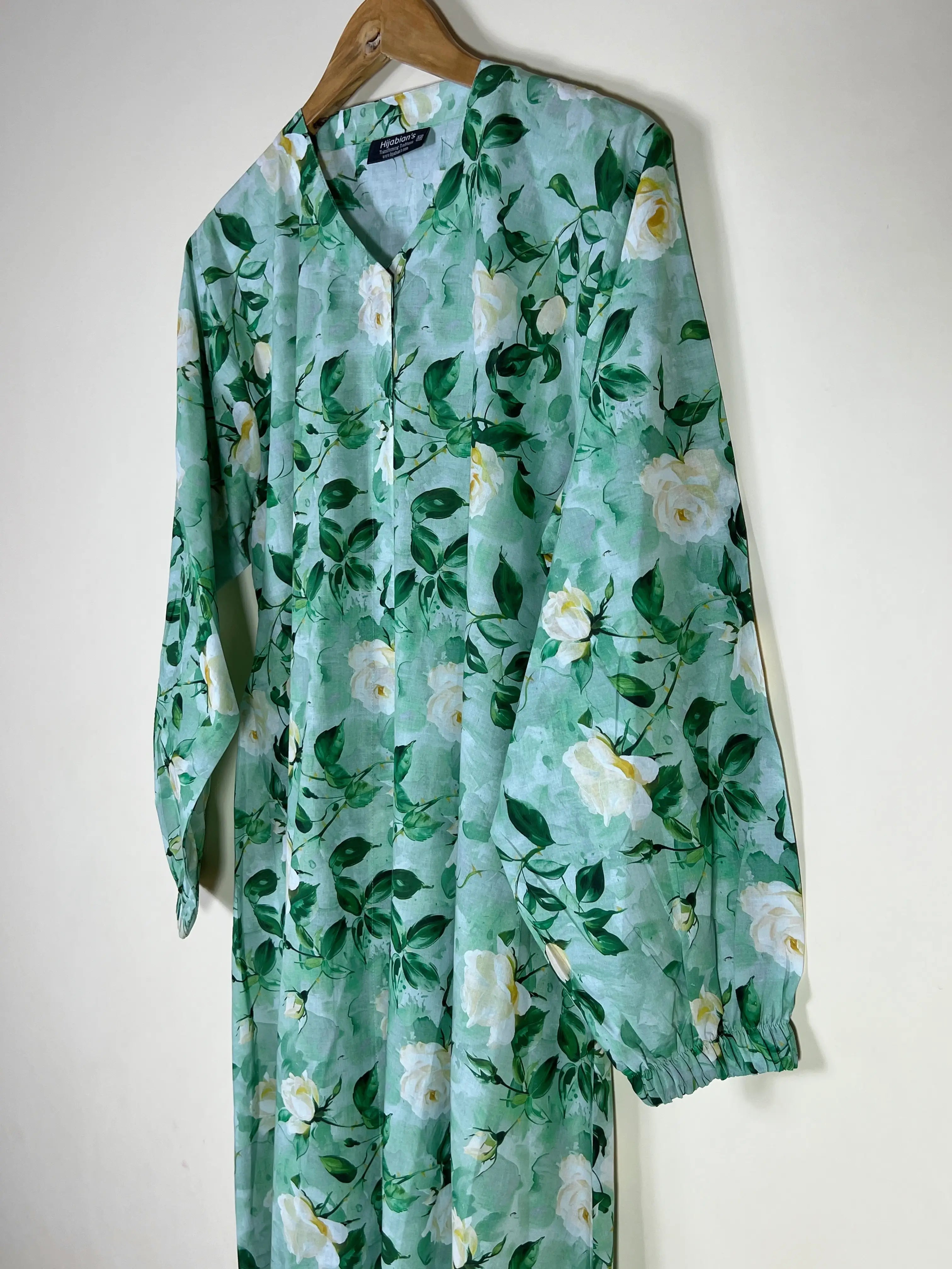 Dusty Fern - Arabic Lawn Abaya HJ1585