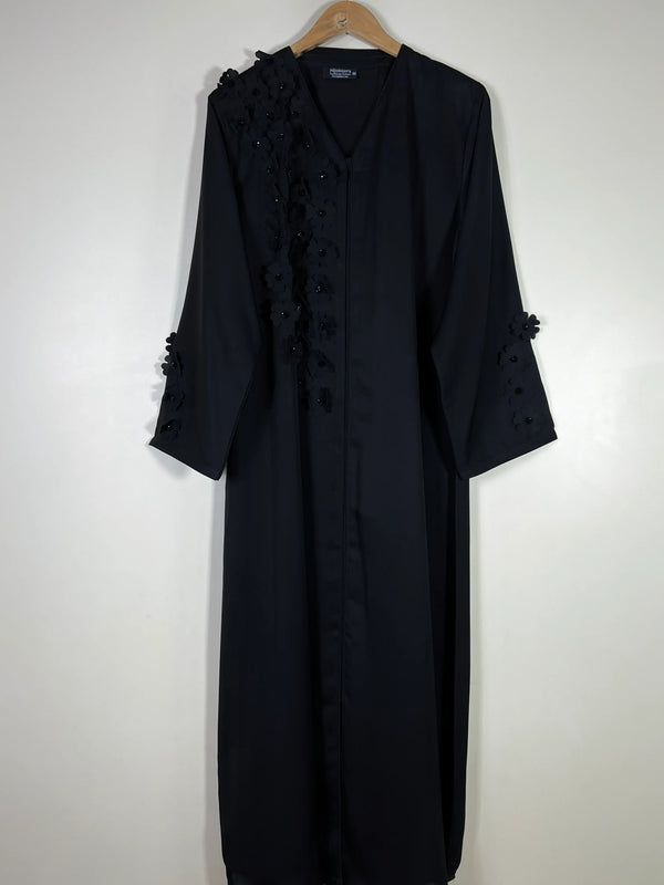 BLACK - REGAL ABAYA HJ1595
