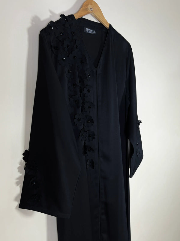 BLACK - REGAL ABAYA HJ1595