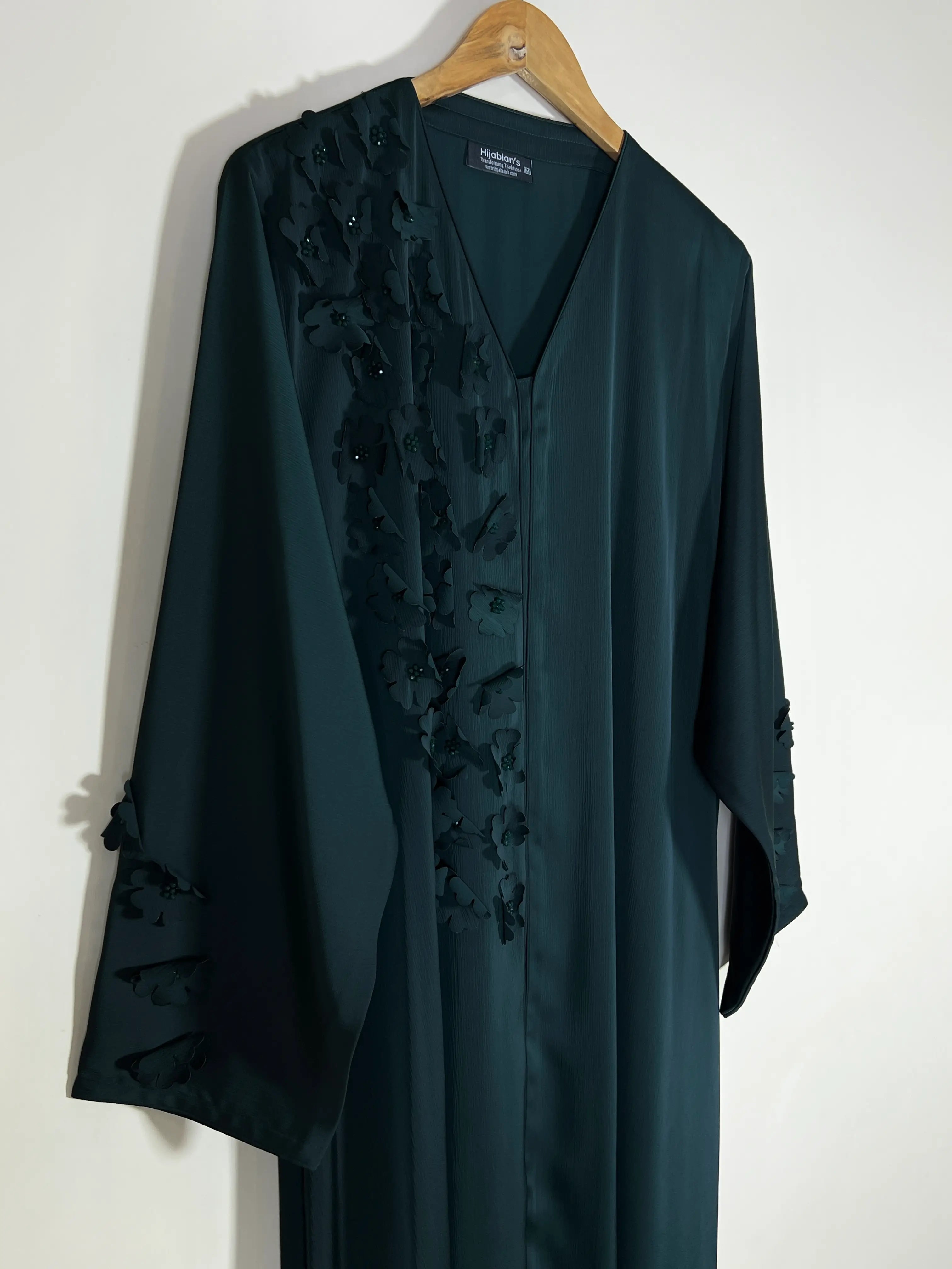 BOTTLE GREEN - REGAL ABAYA HJ1594
