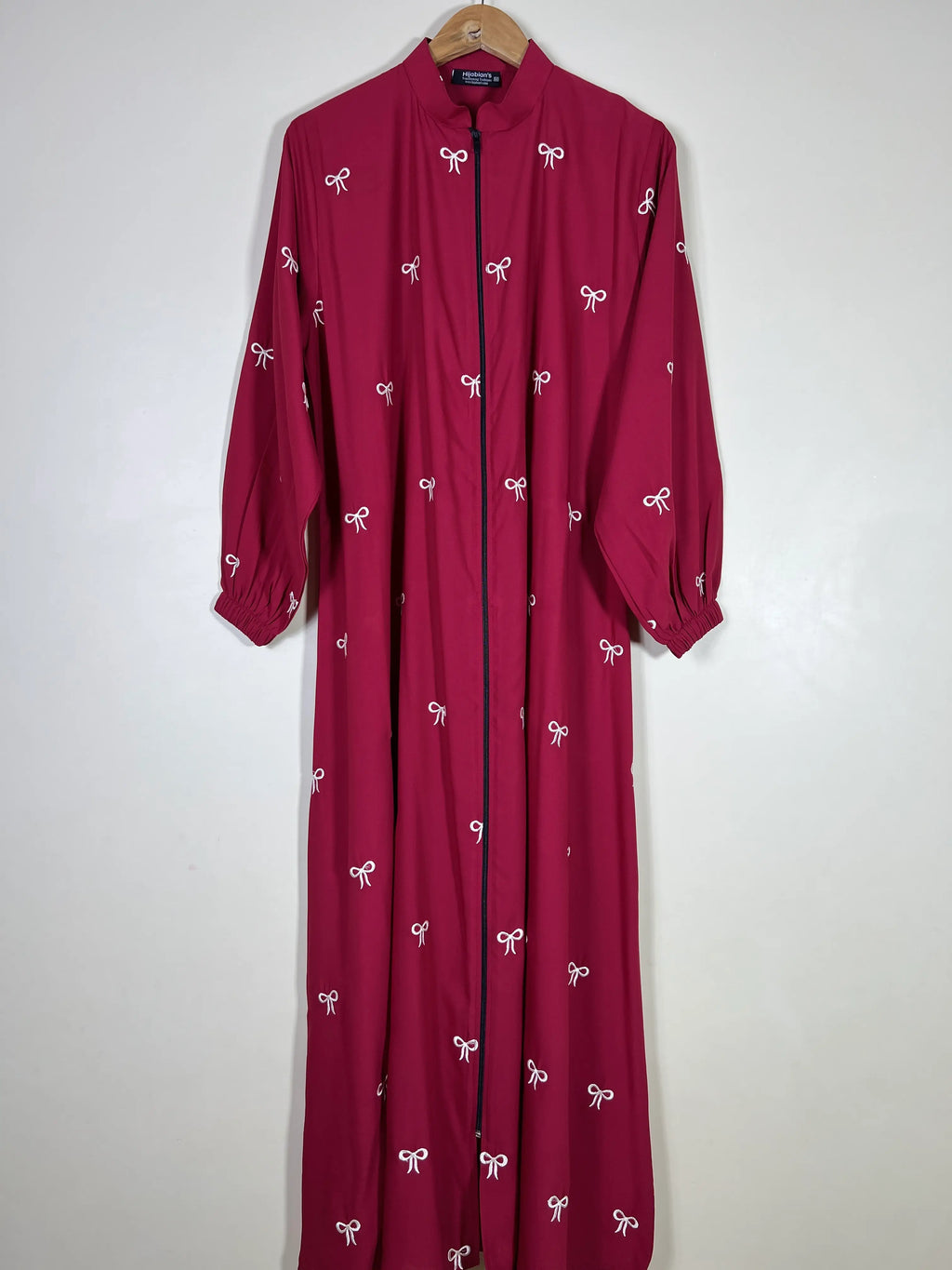 Ruby Red - Signature Bowline Abaya HJ1588