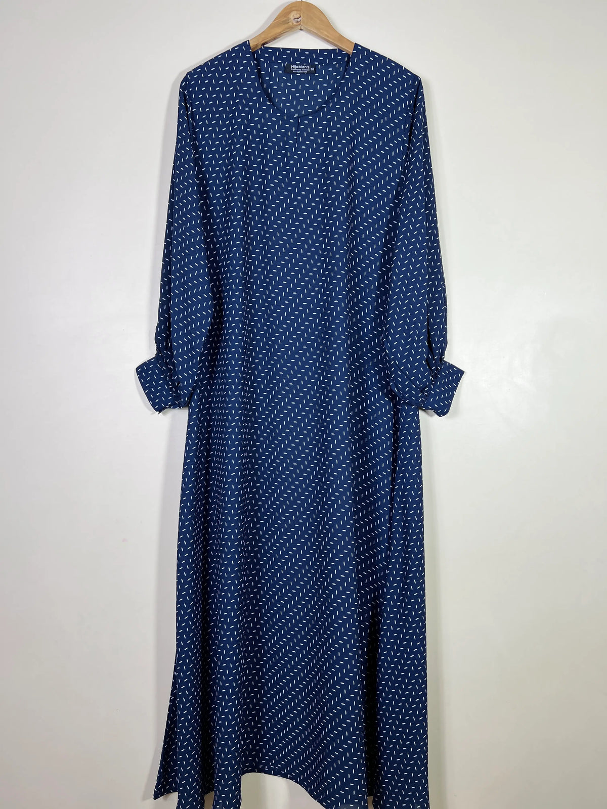 Blue - Printed Maxi Abaya HJ1596 Main image