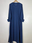Blue - Printed Maxi Abaya HJ1596