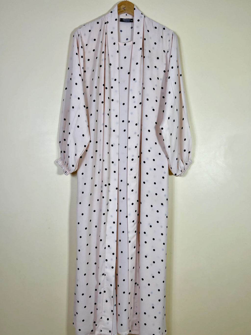 Velour Pink - Attached Inner Chic Abaya HJ1600