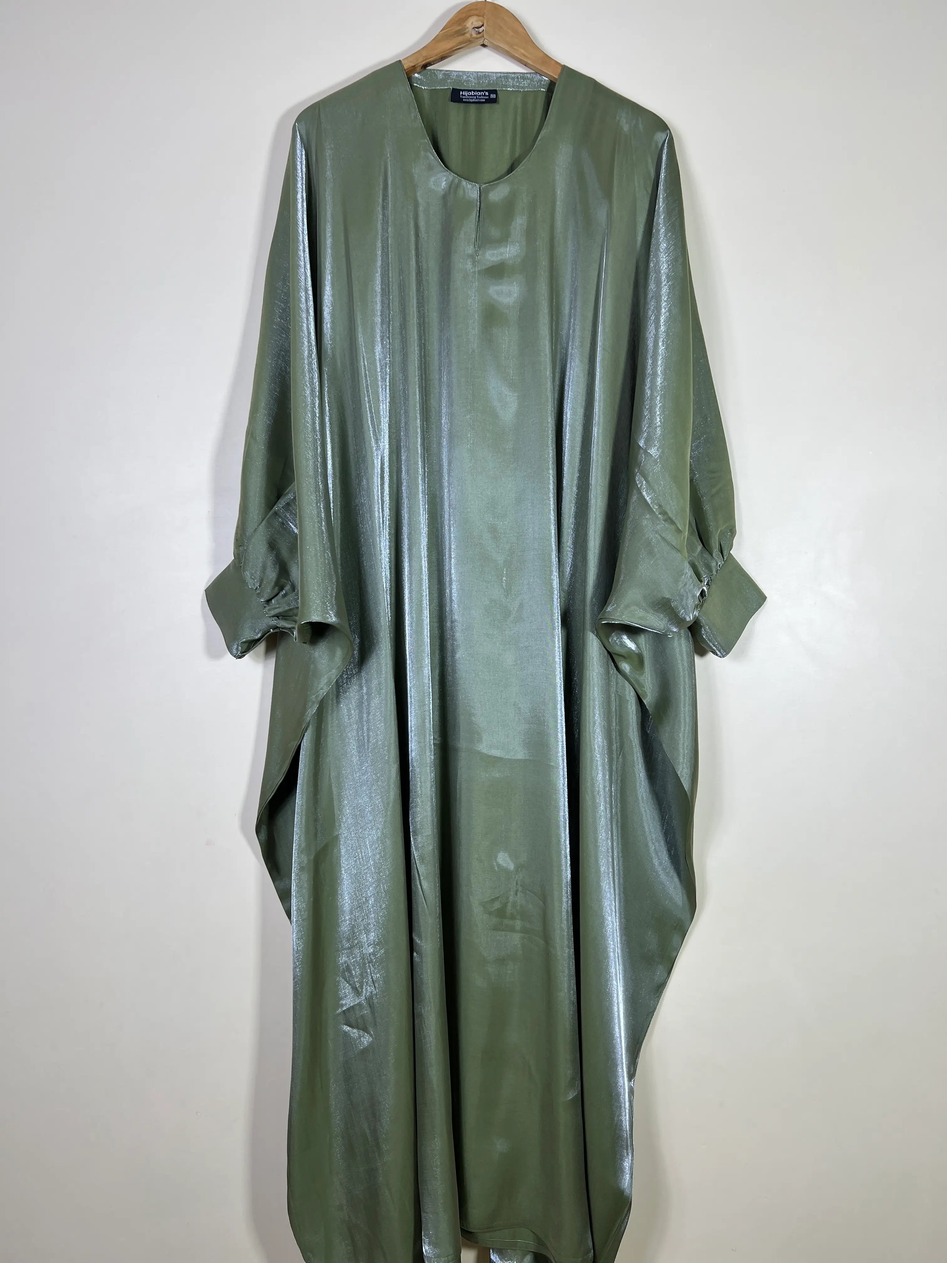 Olive Green - Nourah Abaya HJ1604 Secondary image