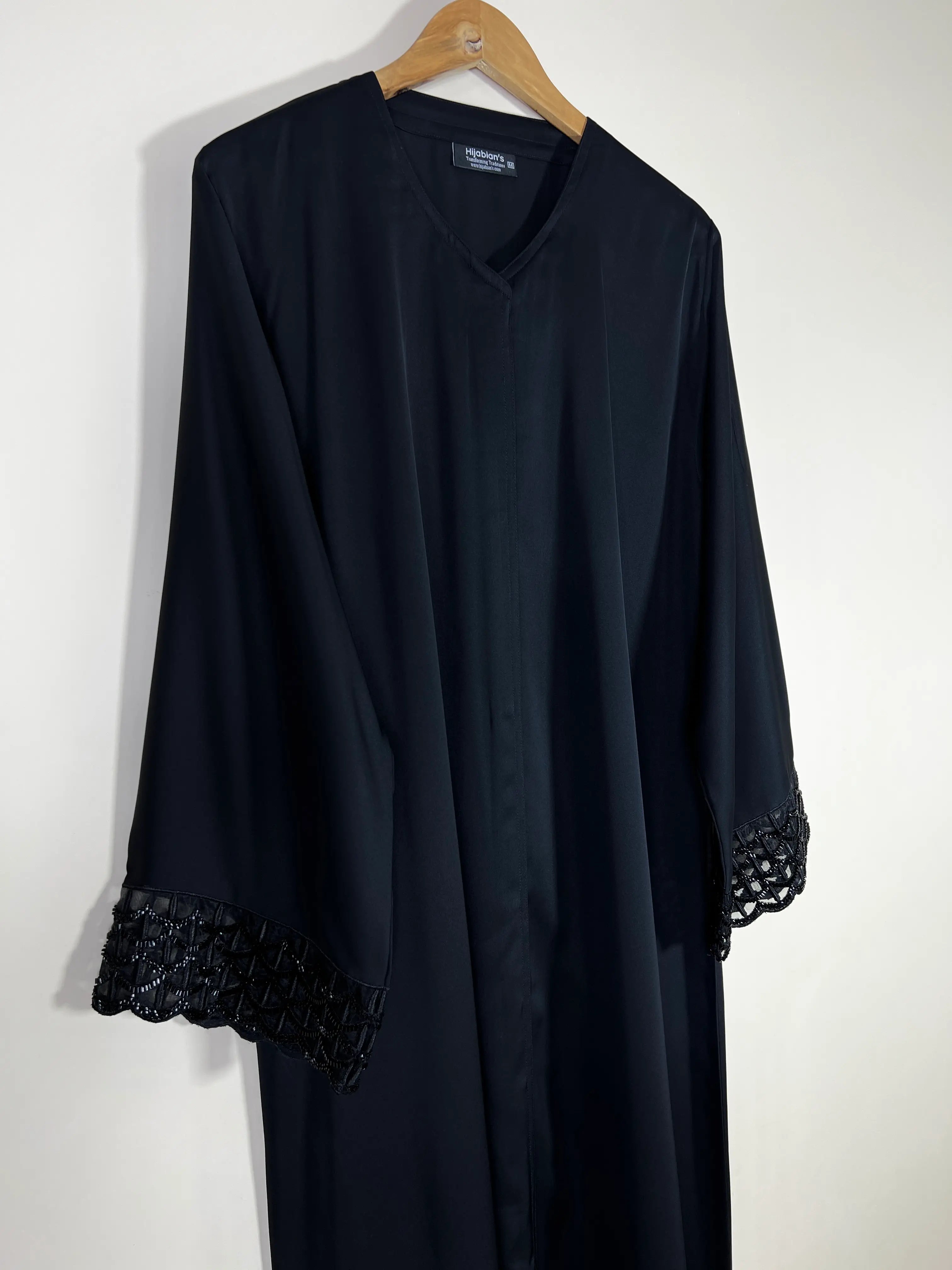 Black - Zahra Luxe Abaya HJ1606