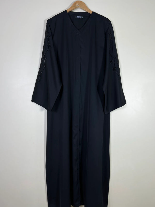 Black - Rania Luxe Abaya HJ1681