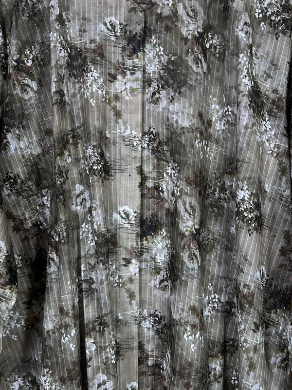 Charcoal Grey - Arabic Lawn Abaya HJ1619