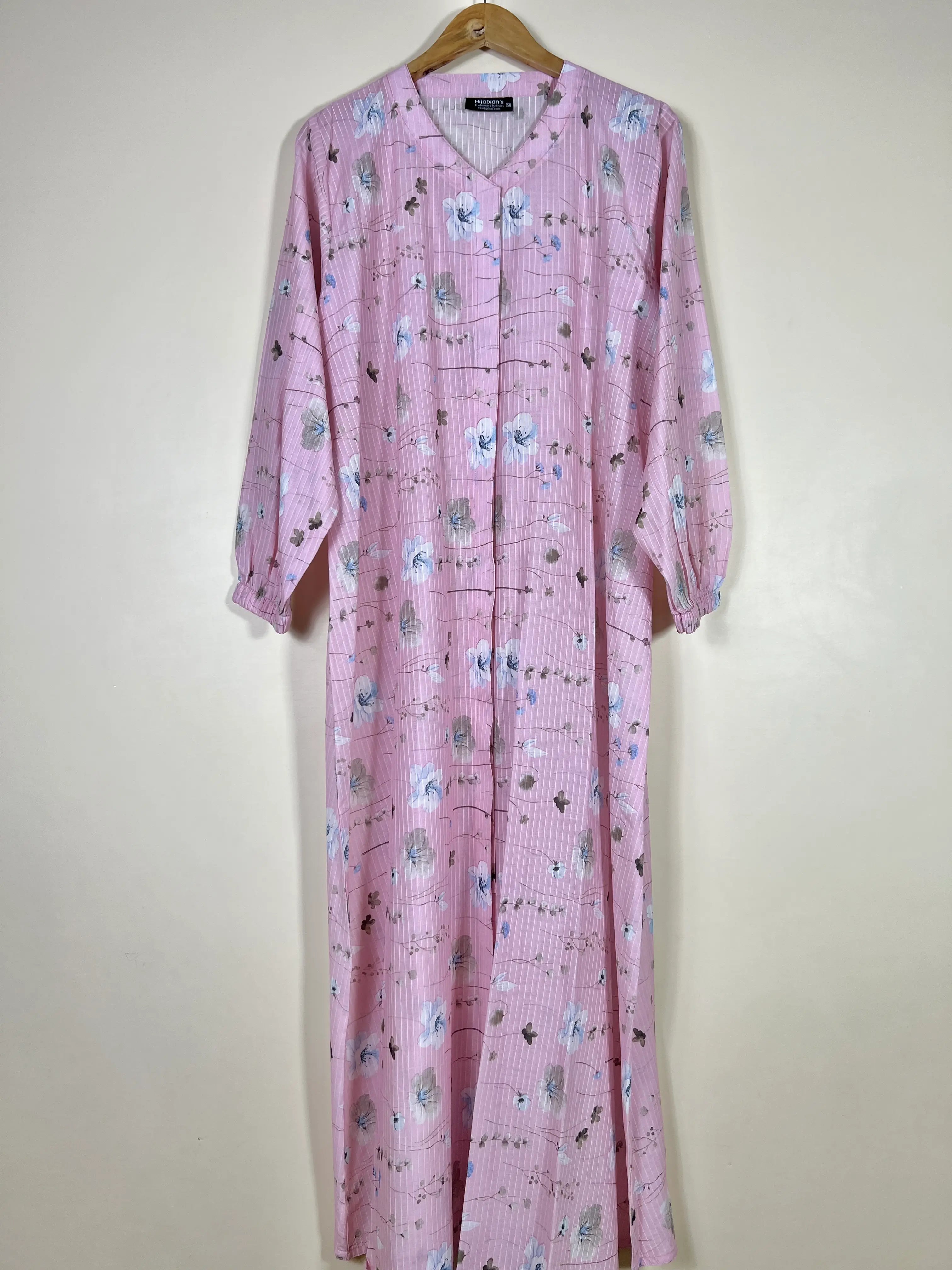 Blush Pink - Arabic Lawn Abaya HJ1621