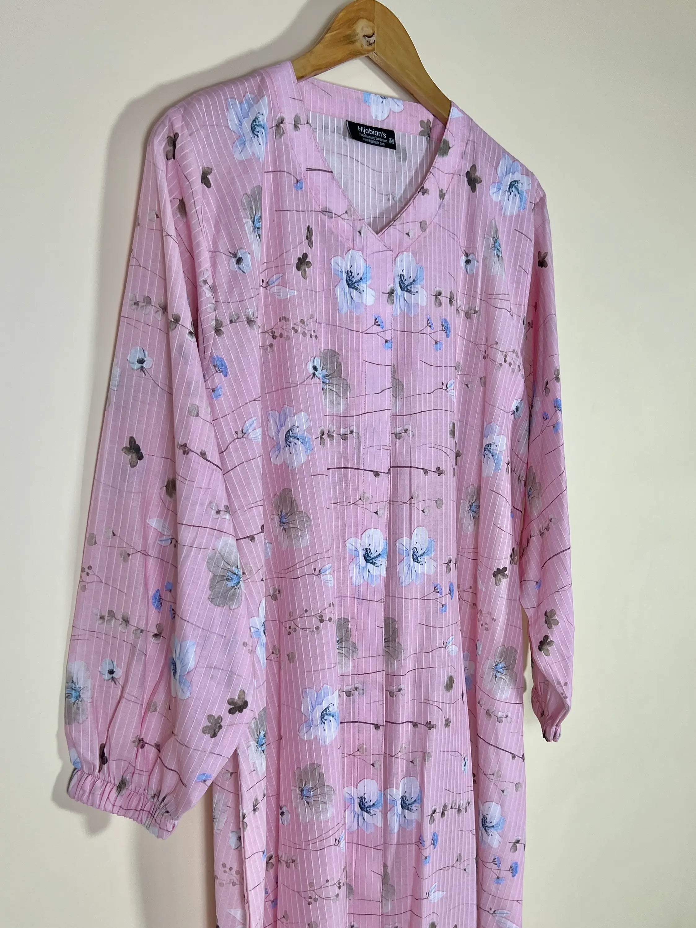 Blush Pink - Arabic Lawn Abaya HJ1621