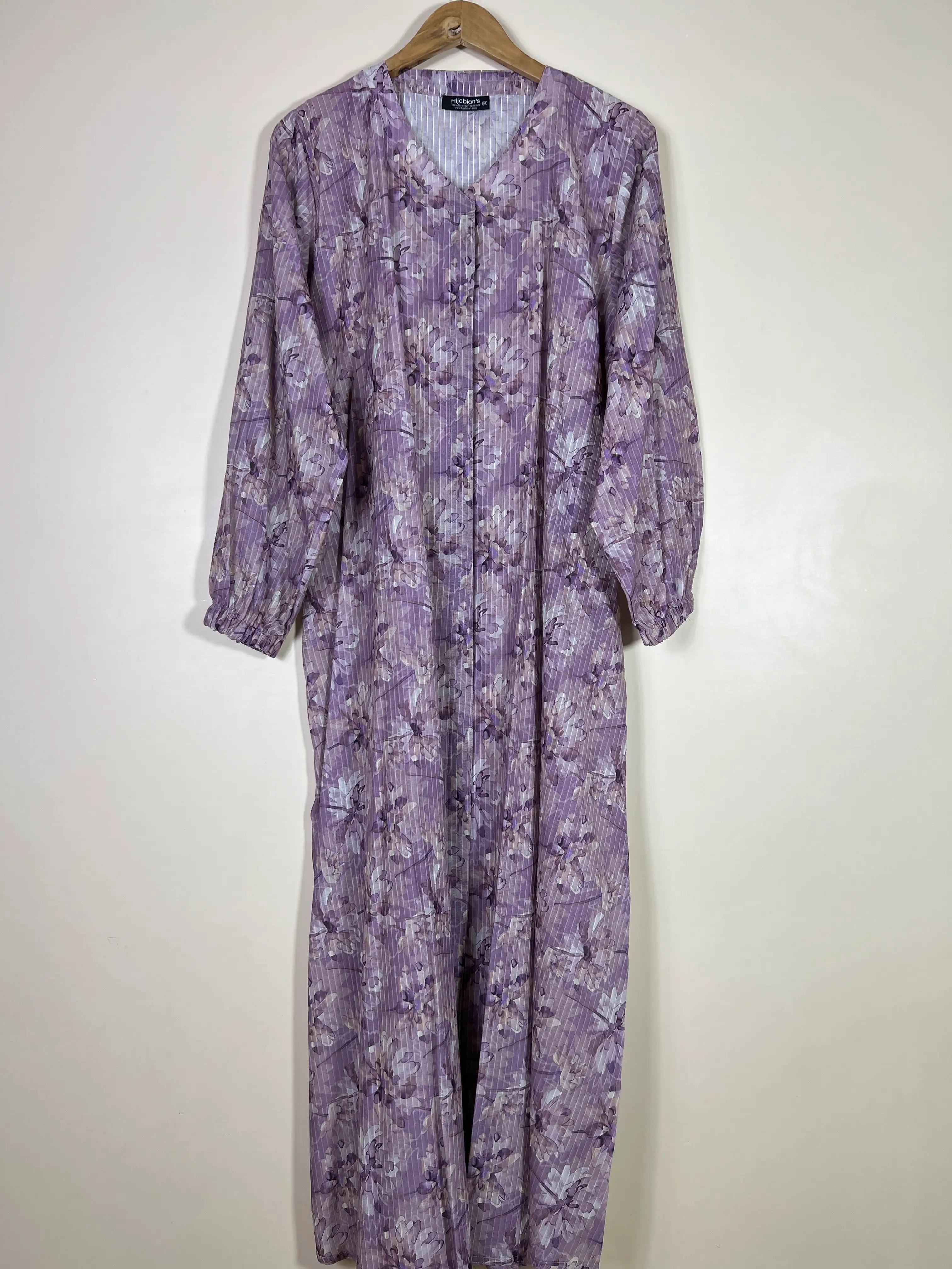 Lavender Purple - Arabic Lawn Abaya HJ1624