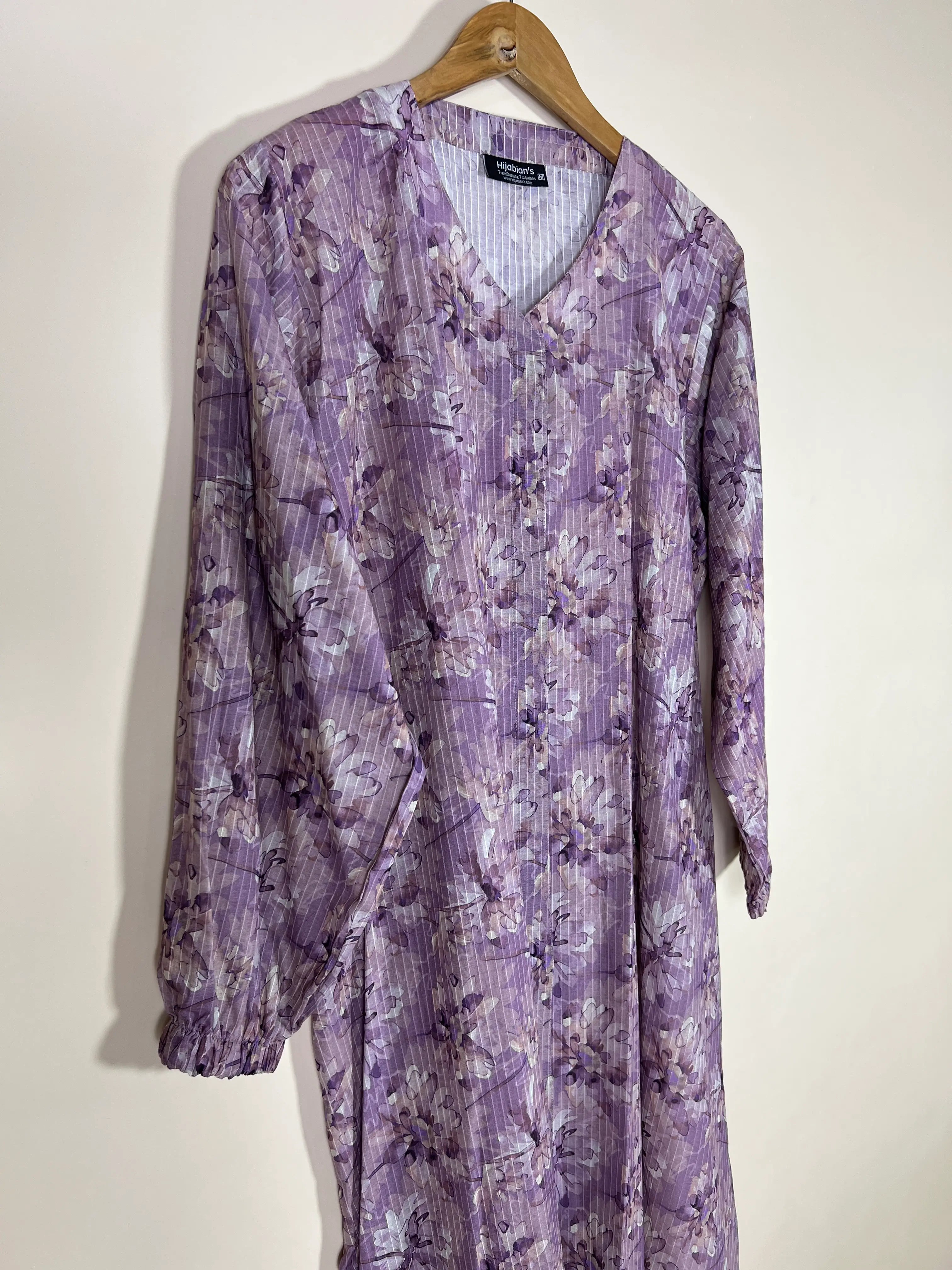 Lavender Purple - Arabic Lawn Abaya HJ1624