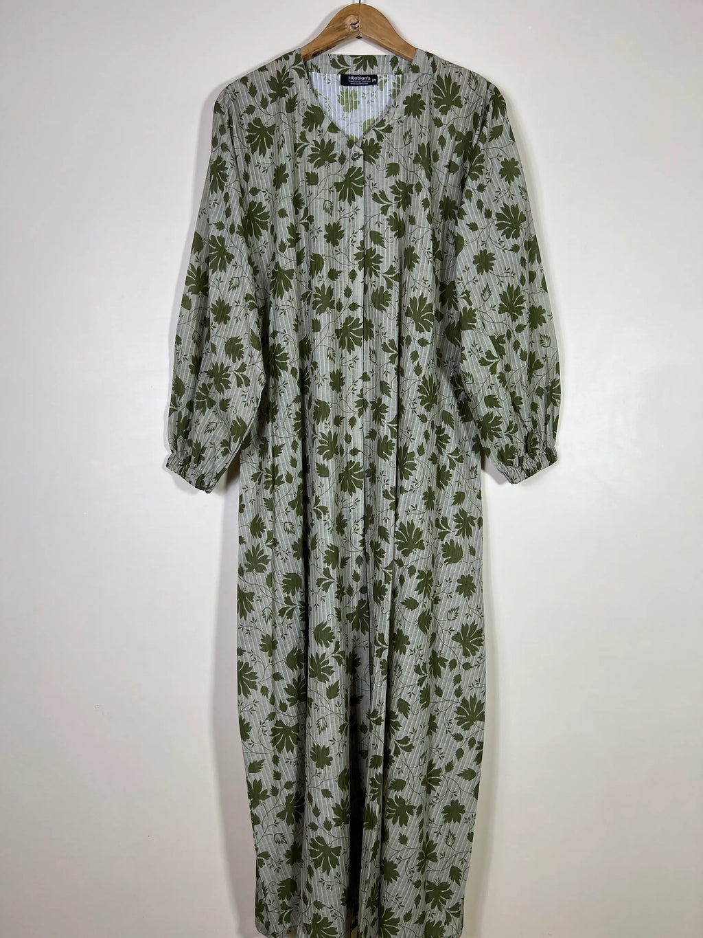 Olive Green - Arabic Lawn Abaya HJ1625