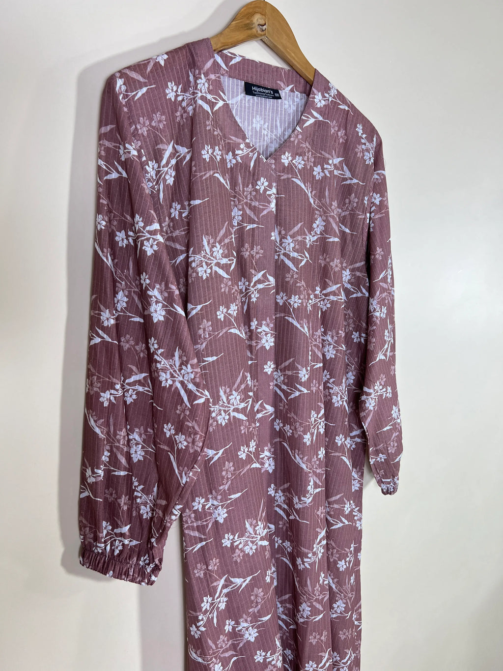 Dusty Mauve - Arabic Lawn Abaya HJ1627