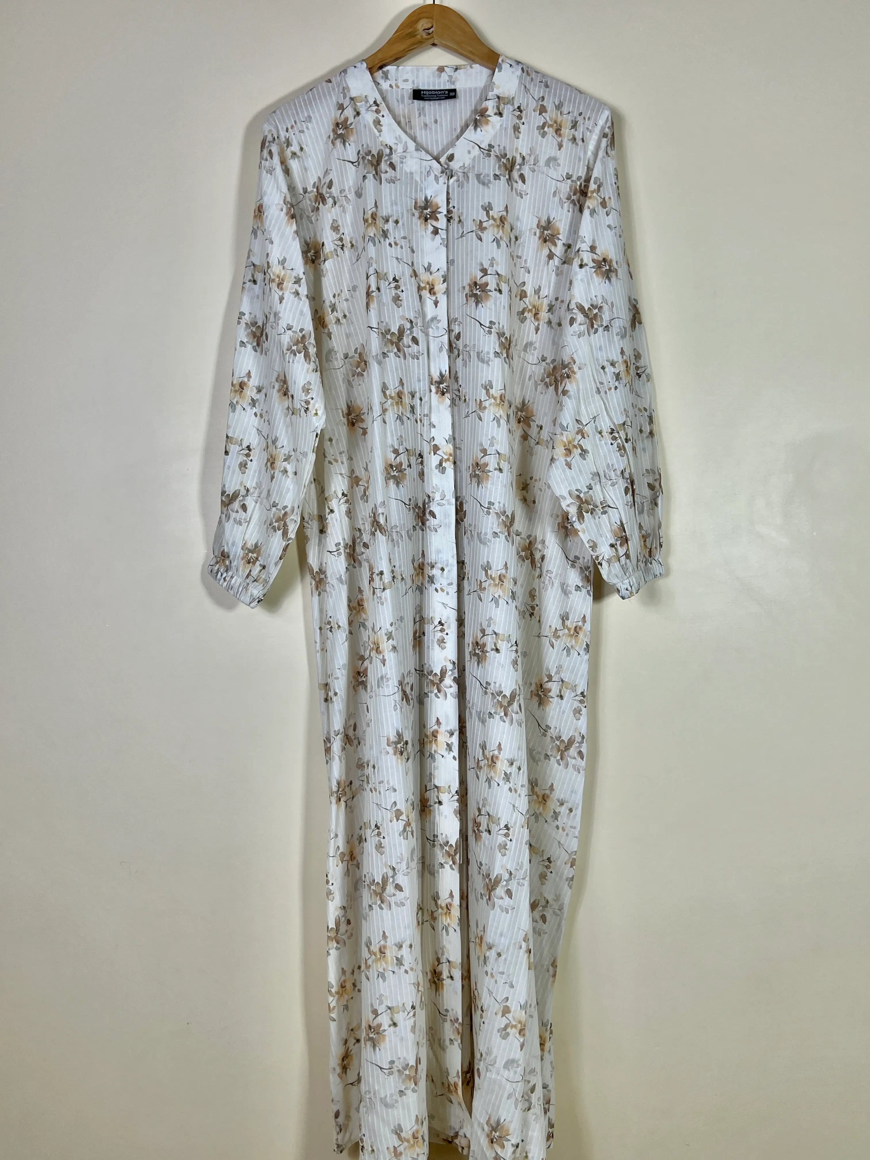 Vanilla Bloom - Arabic Lawn Abaya HJ1630 Secondary image