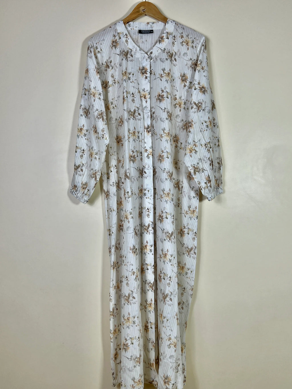 Vanilla Bloom - Arabic Lawn Abaya HJ1630