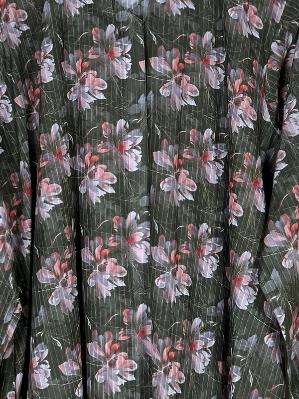 Forest Green - Arabic Lawn Abaya HJ1634