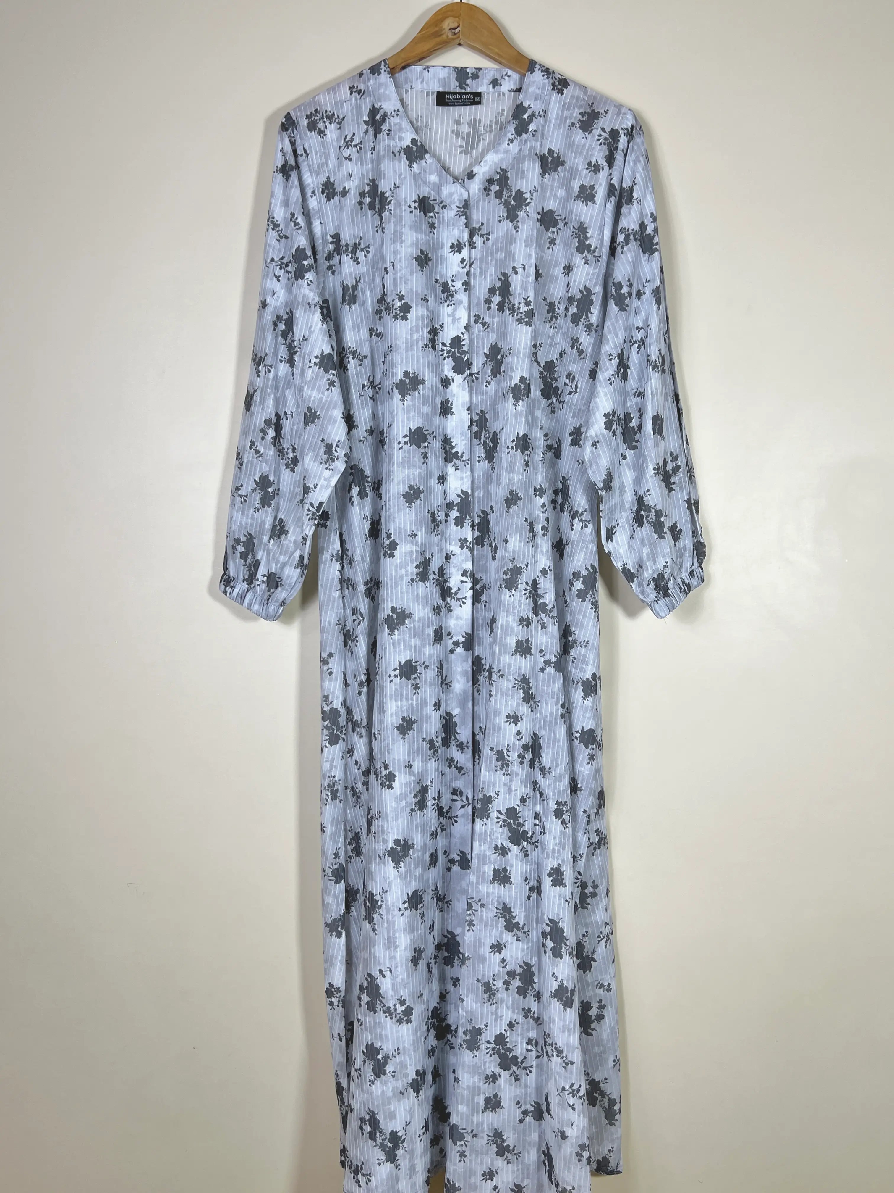 Pearl Cloud - Arabic Lawn Abaya HJ1636 Secondary image