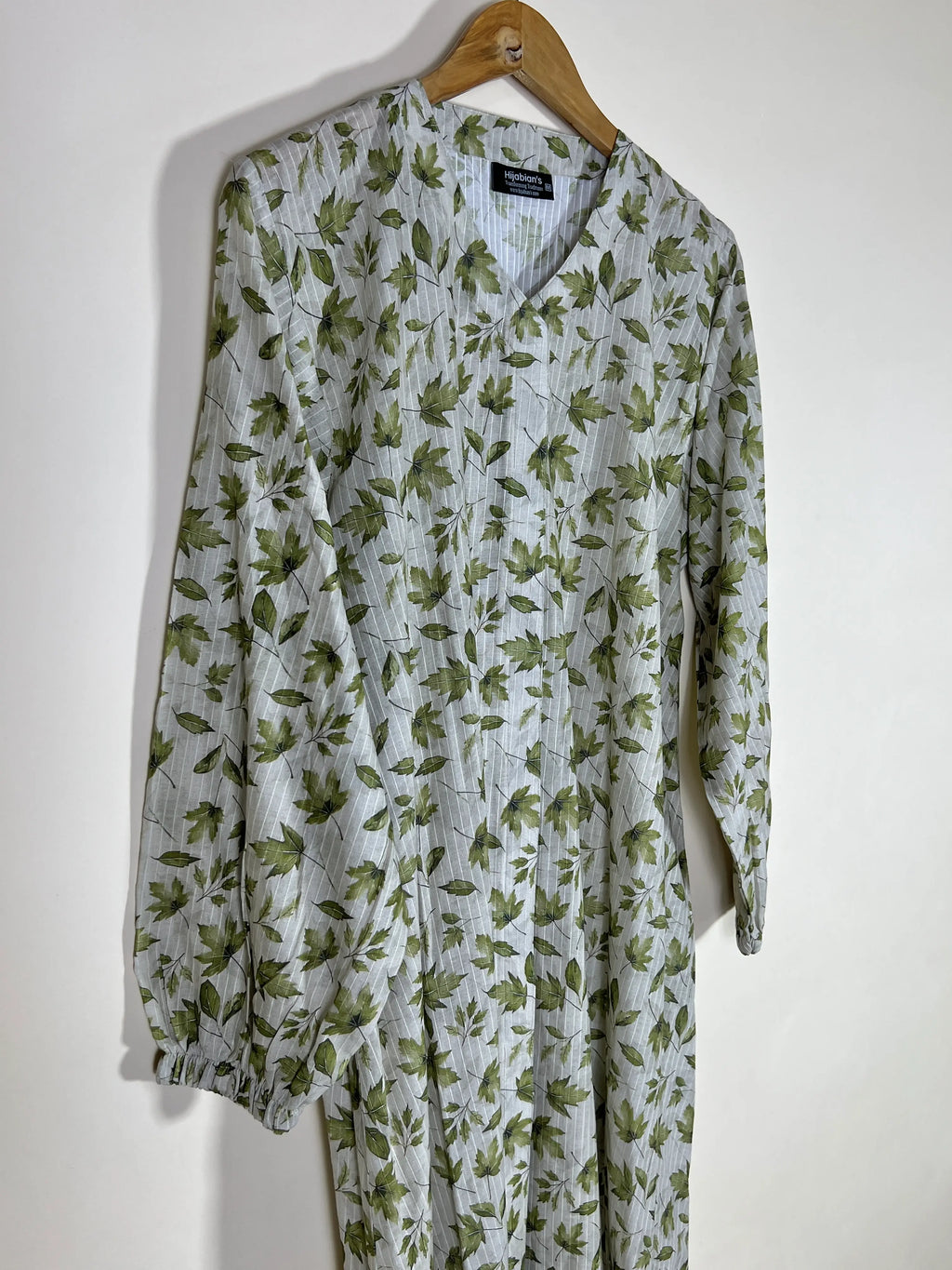 Fern Mist - Arabic Lawn Abaya HJ1637