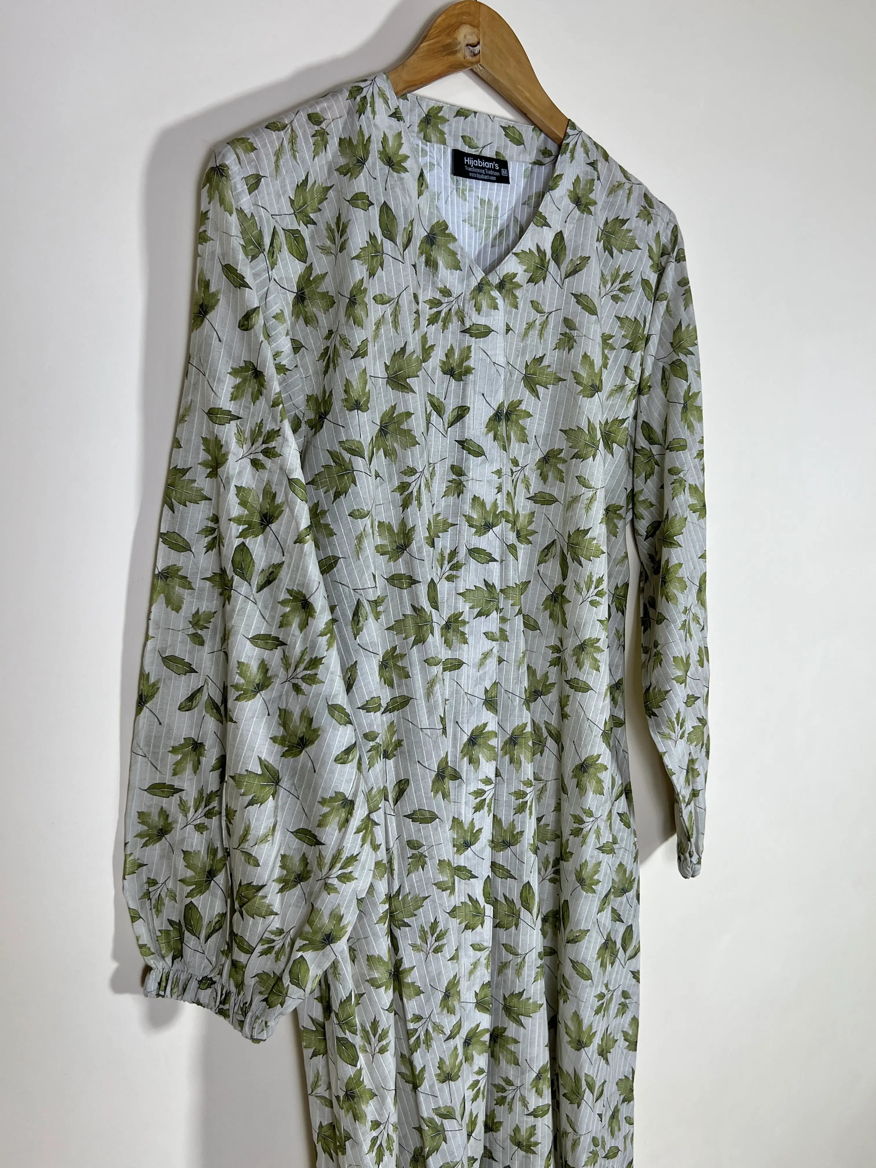 Fern Mist - Arabic Lawn Abaya HJ1637