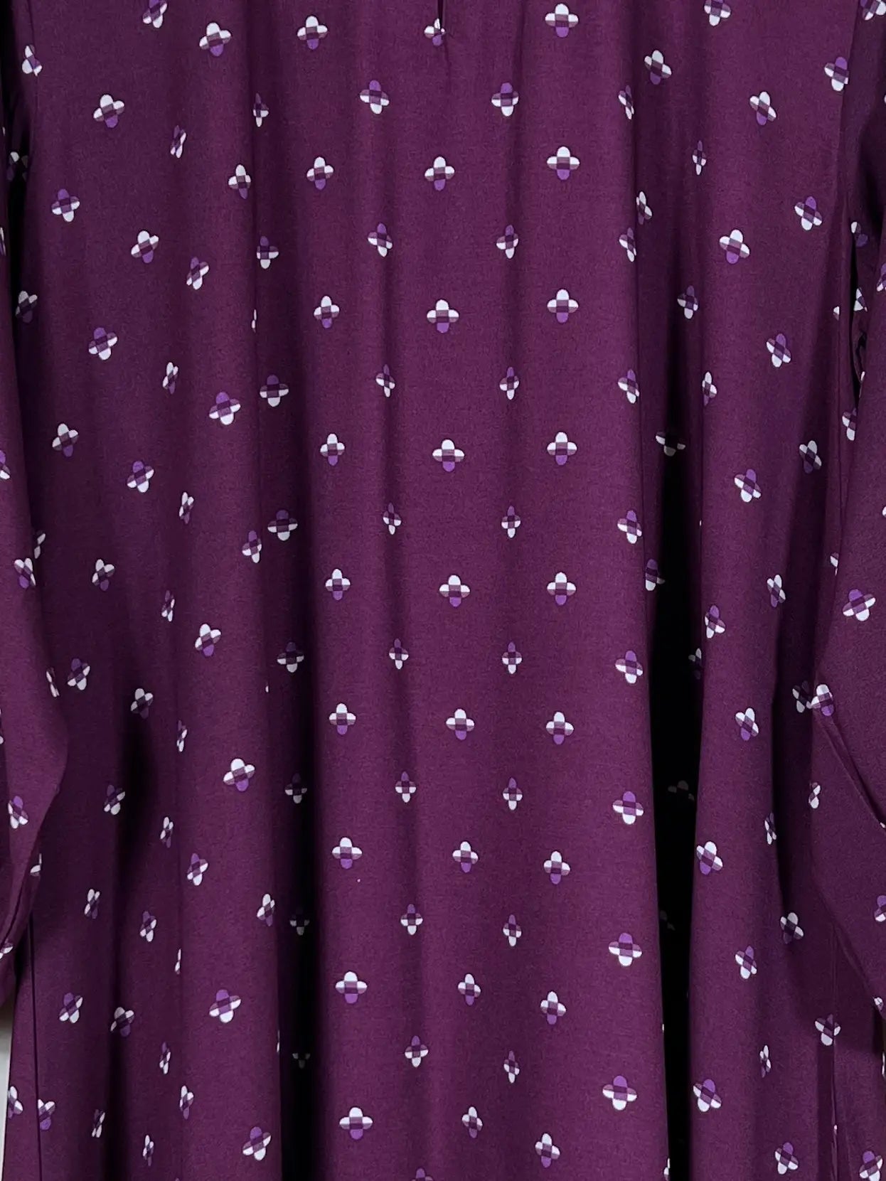 Plum - Floral Maxi Abaya HJ1608