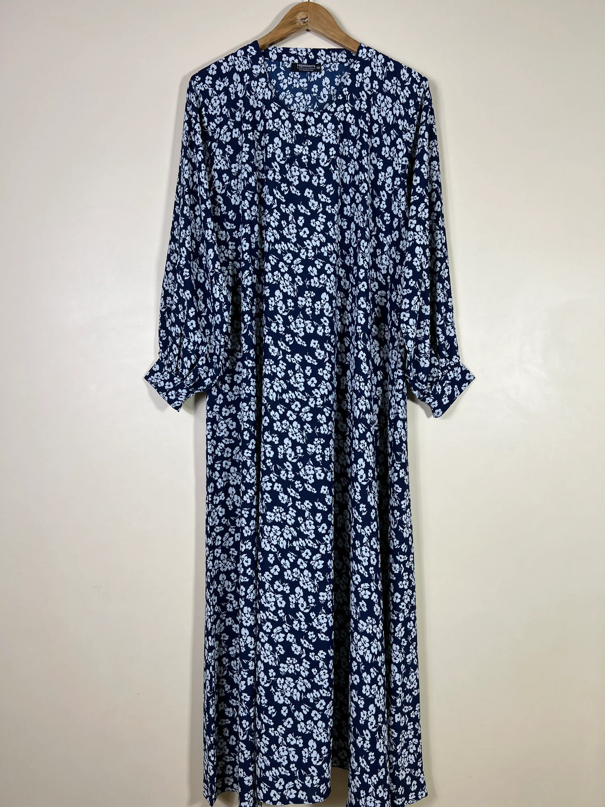 Blue - Floral Maxi Abaya HJ1609 Main image