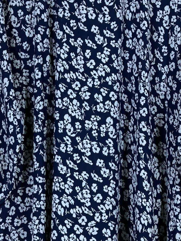 Blue - Floral Maxi Abaya HJ1609