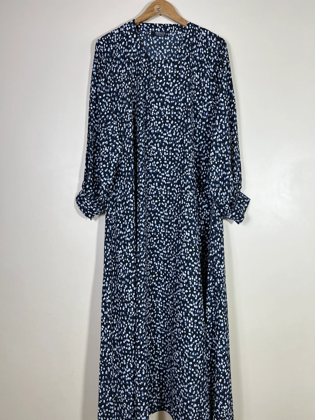 Moonlit Navy - Printed Maxi Abaya HJ1613