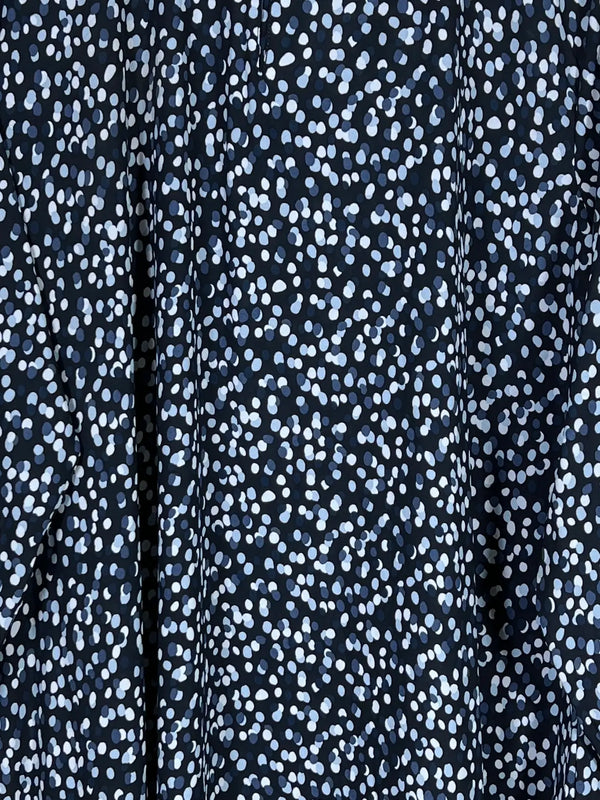 Moonlit Navy - Printed Maxi Abaya HJ1613