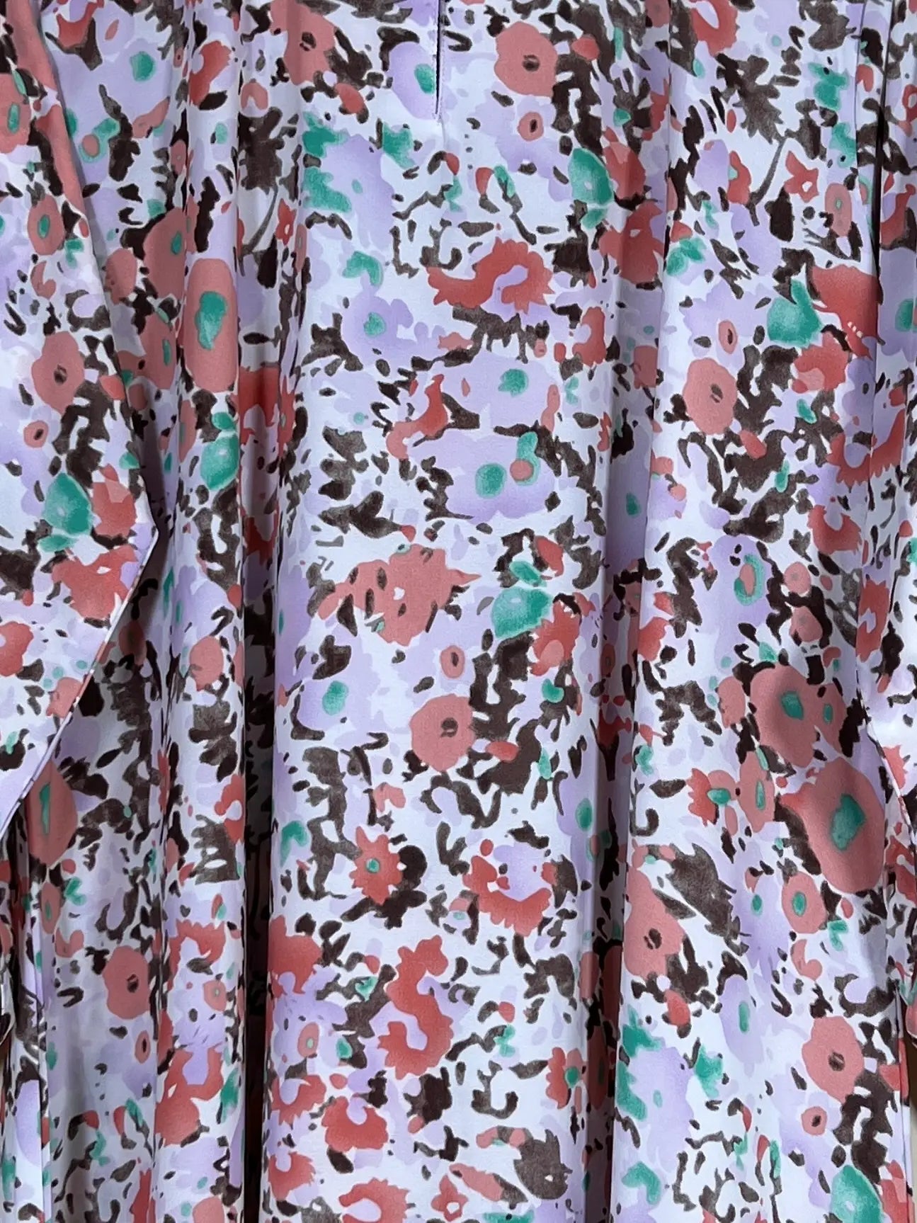 Lilac Pink - Floral Maxi Abaya HJ1614