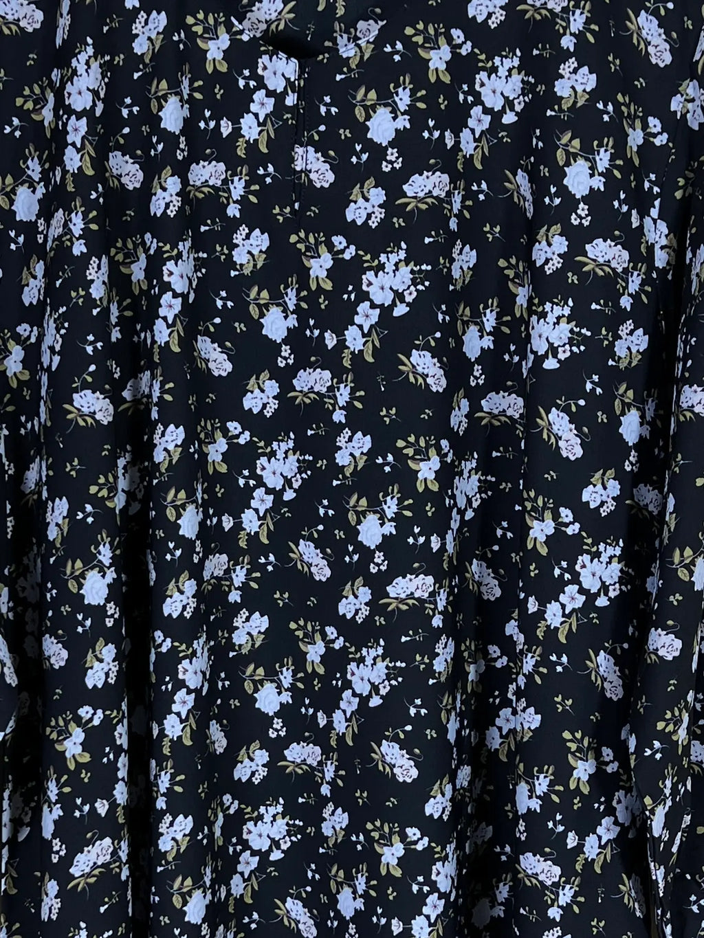 Black - Floral Maxi Abaya HJ1615
