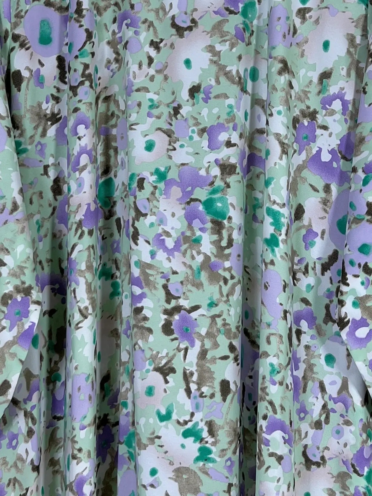 Mint Green - Floral Maxi Abaya HJ1611