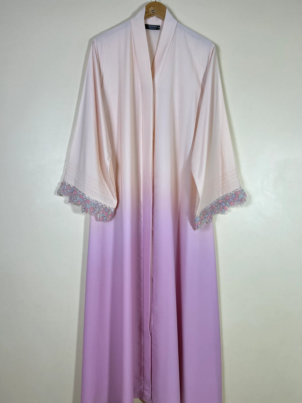 Blush Rose - Elara Open Abaya HJ1638