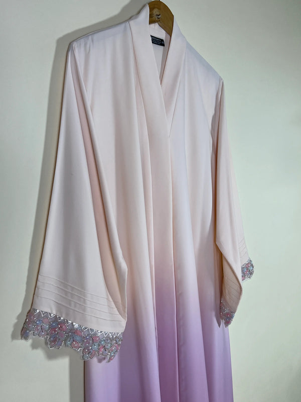 Blush Rose - Elara Open Abaya HJ1638