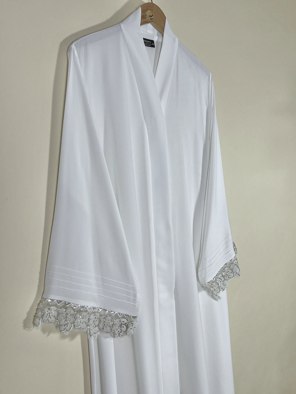 White - Elara Open Abaya HJ1639