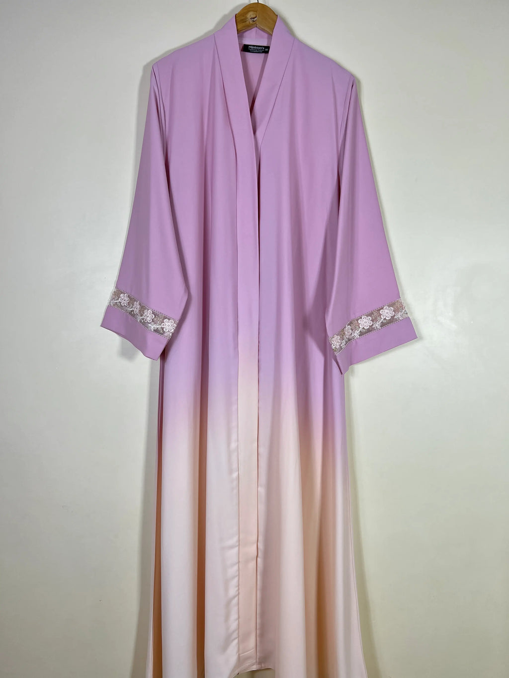 Blush Rose - Statement Sleeves Ombré Abaya HJ1640