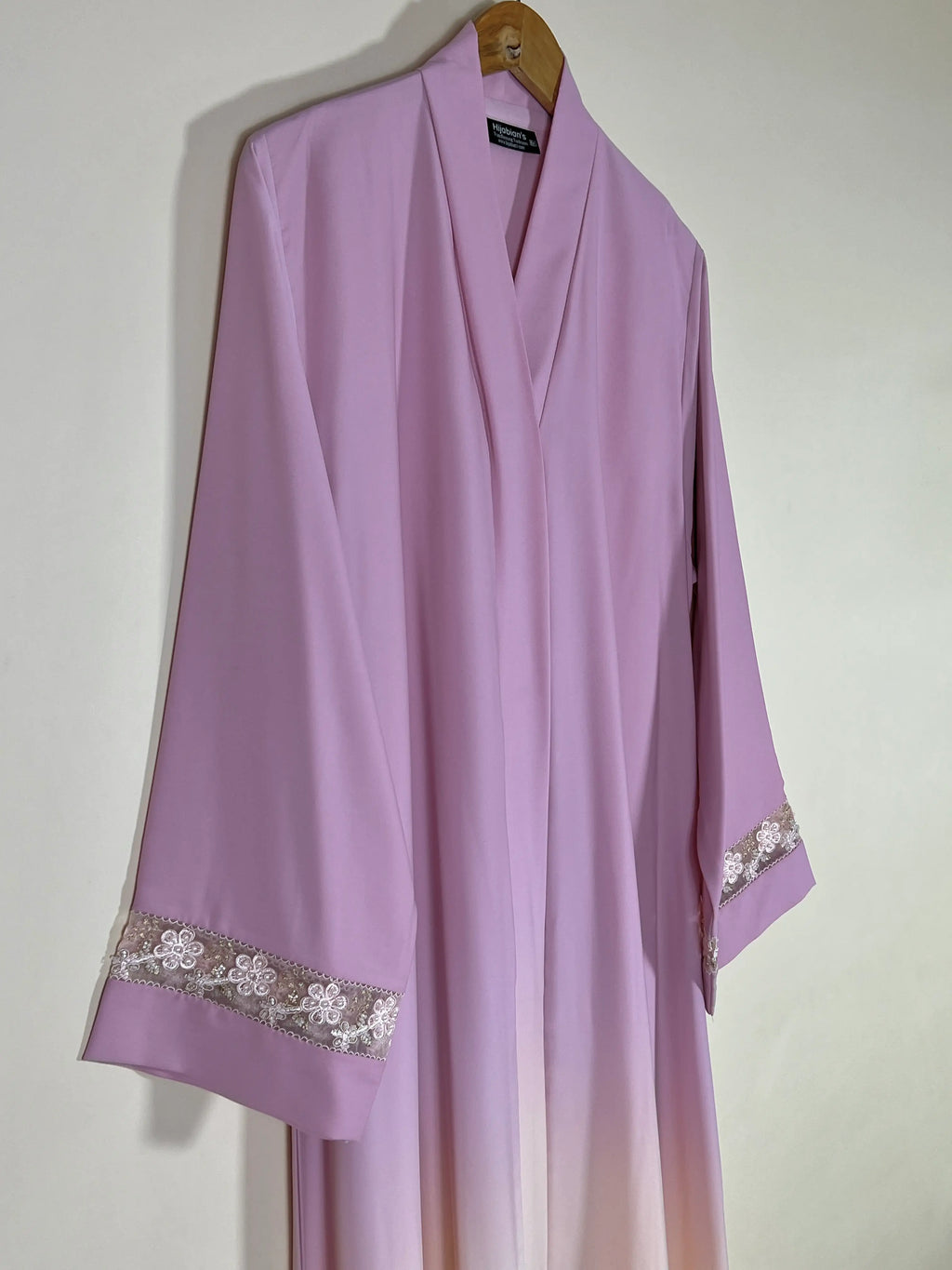 Blush Rose - Statement Sleeves Ombré Abaya HJ1640
