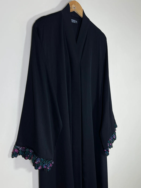 Black - Velvet Hour Abaya HJ1643