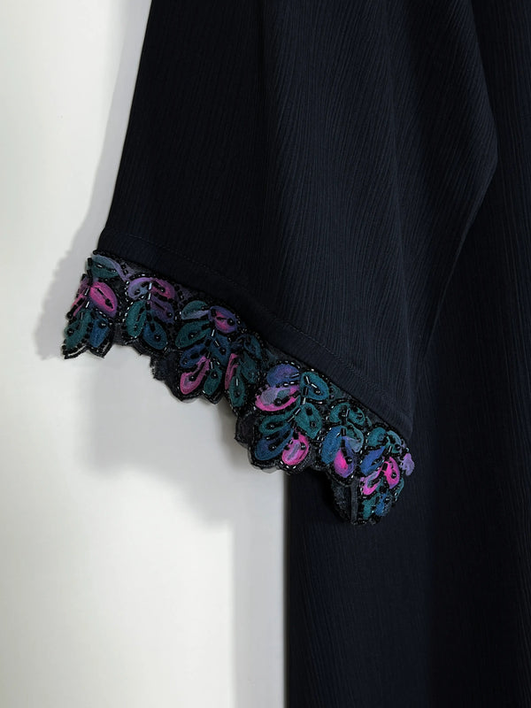 Black - Velvet Hour Abaya HJ1643