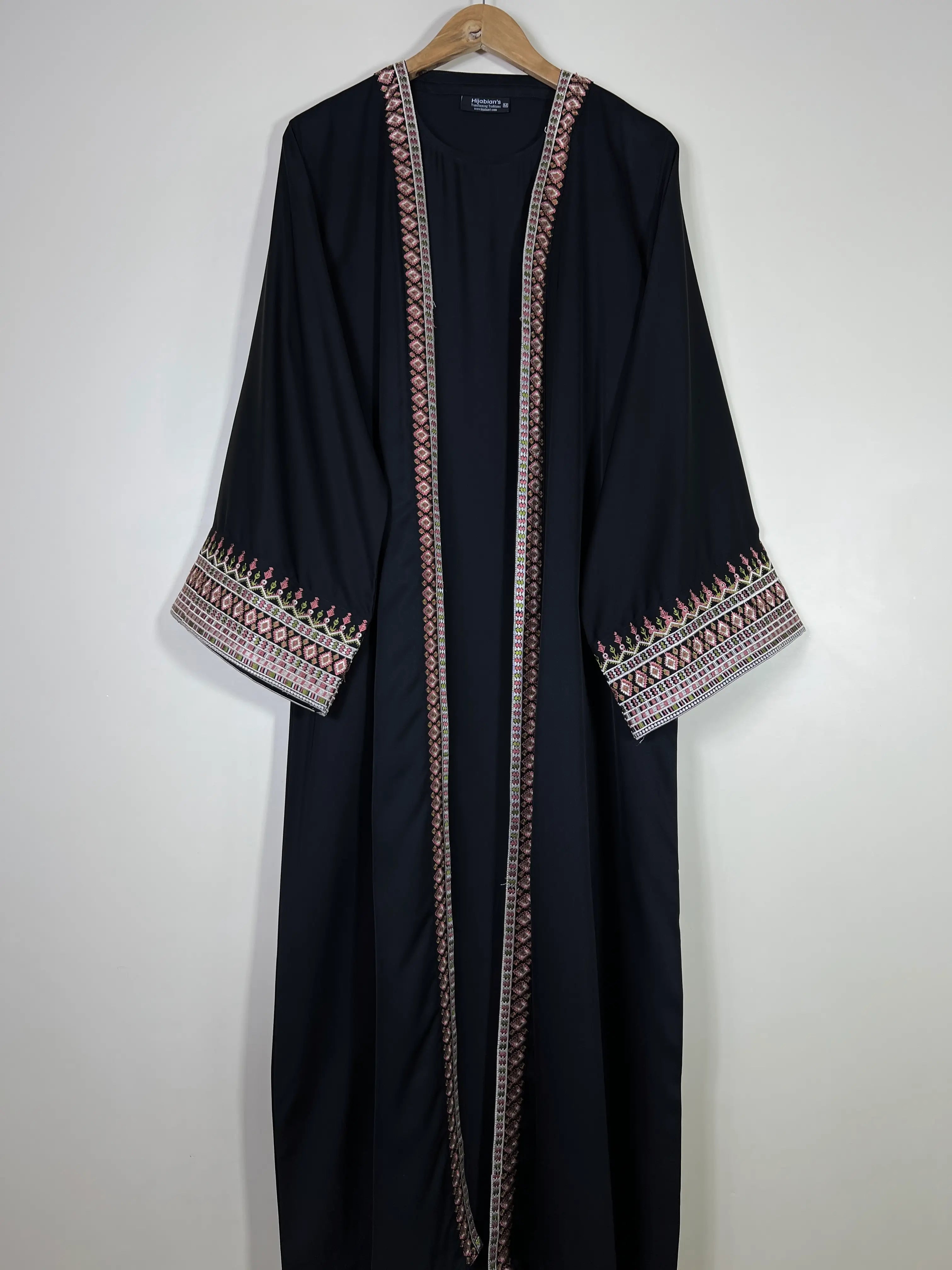 Black - Canvas Layer Abaya HJ1642