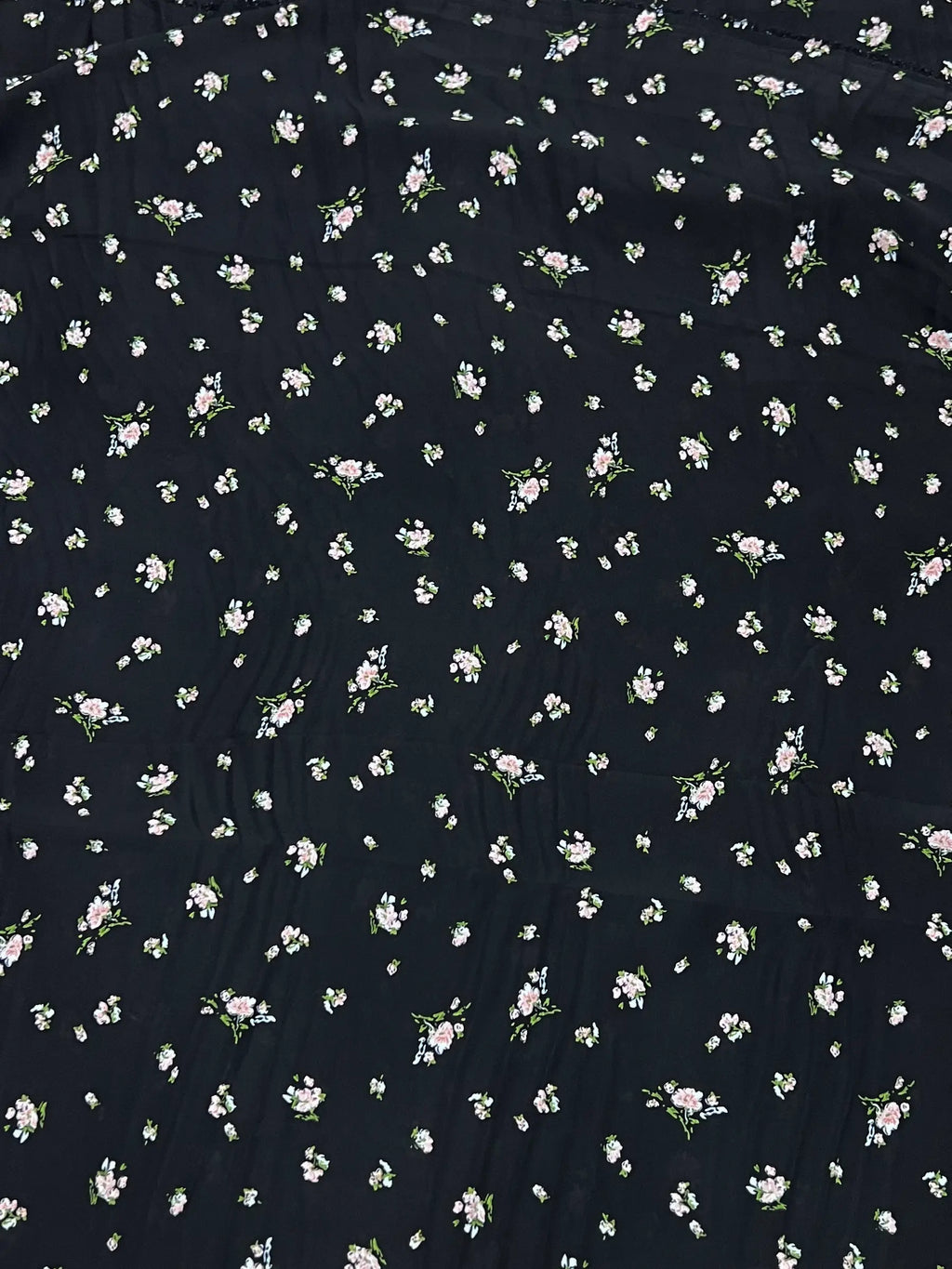 Black Floral Maxi Abaya - Mystic Flora HJ1654