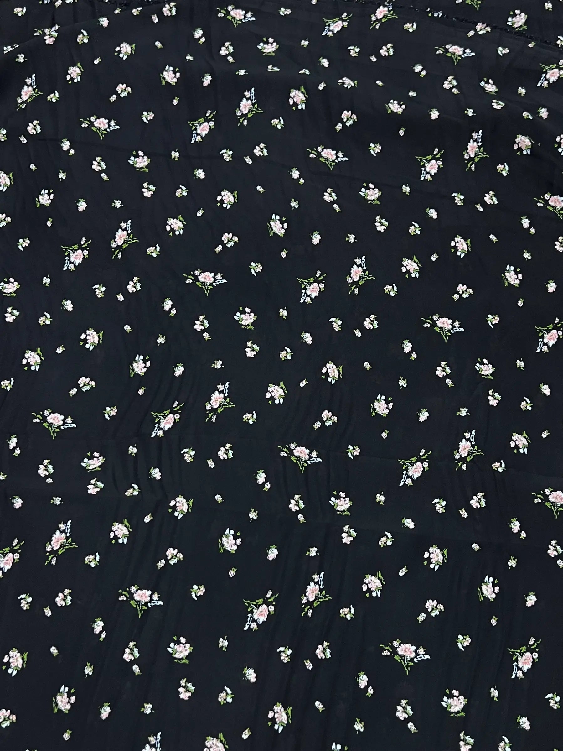 Black Floral Maxi Abaya - Mystic Flora HJ1654