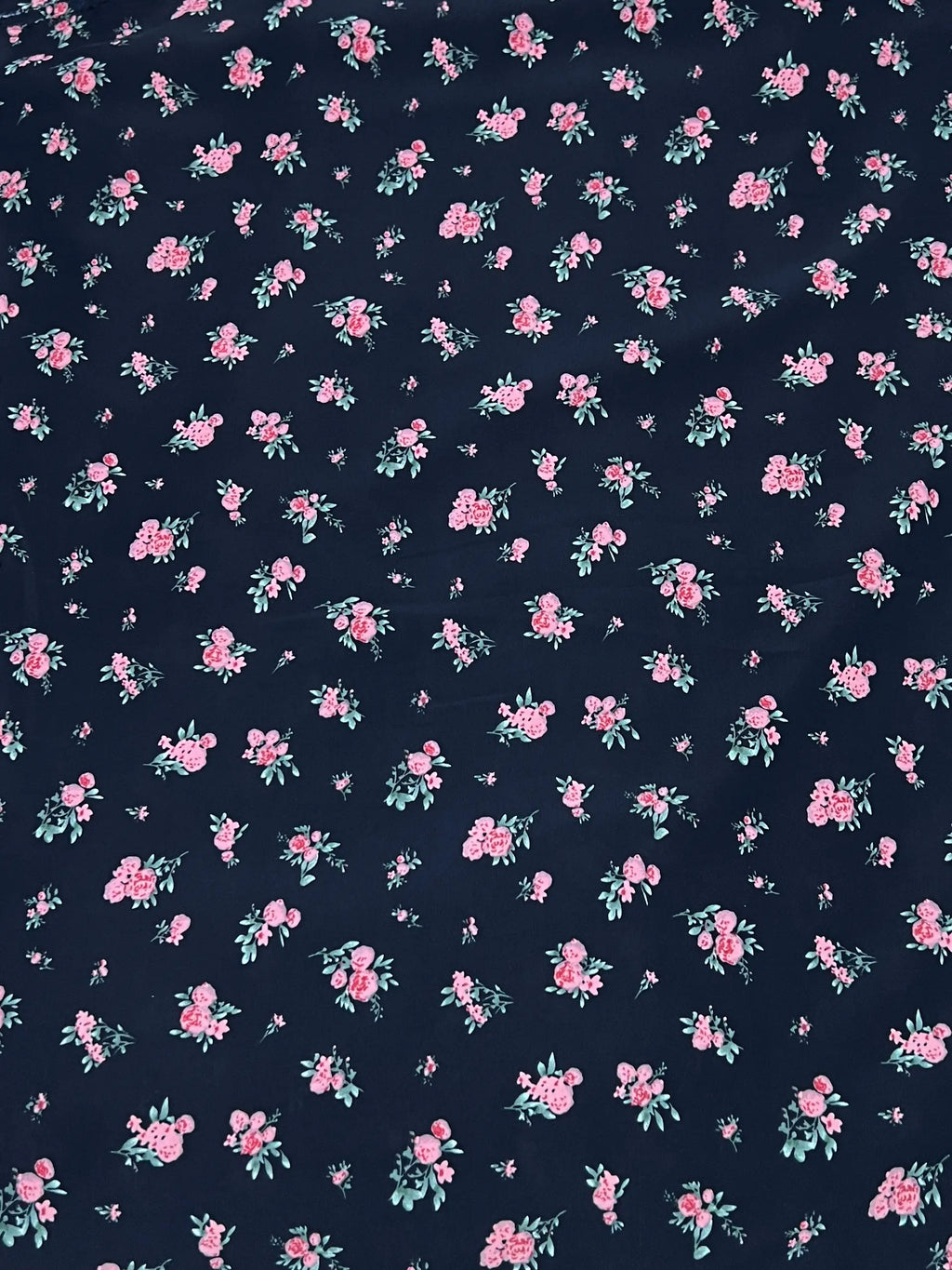 Blue Floral Frill Maxi -  Rosé Garden HJ1648