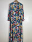 Teal Green - Floral Maxi Abaya HJ1659