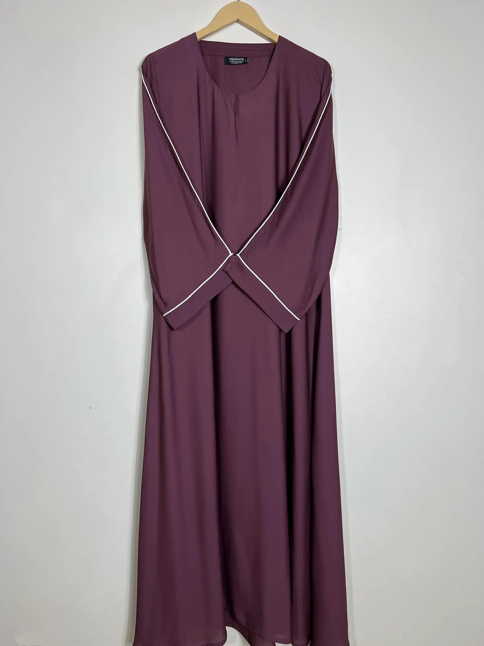 Maroon - Dori Pipen Maxi Abaya HJ0789
