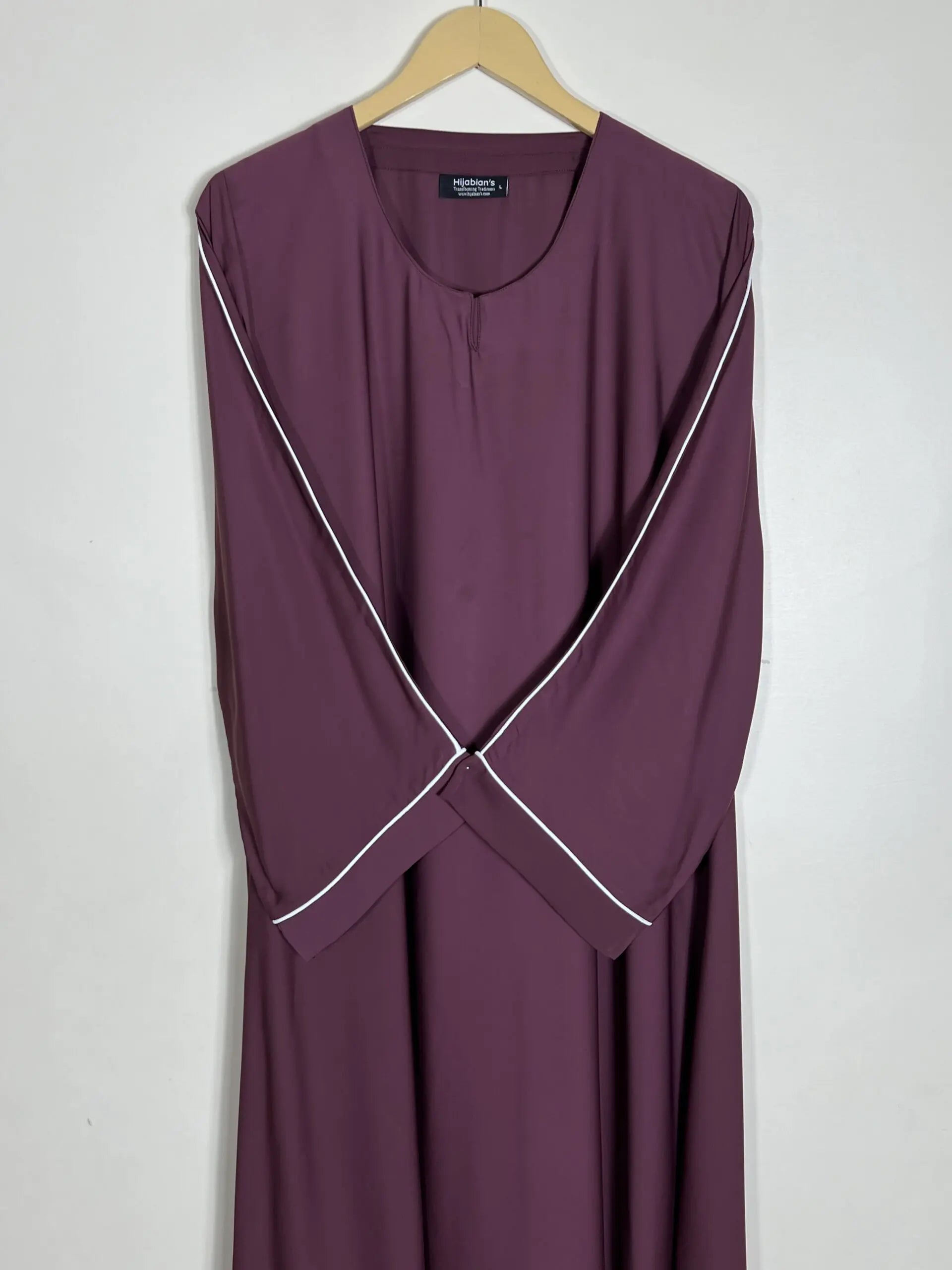 Maroon - Dori Pipen Maxi Abaya HJ0789