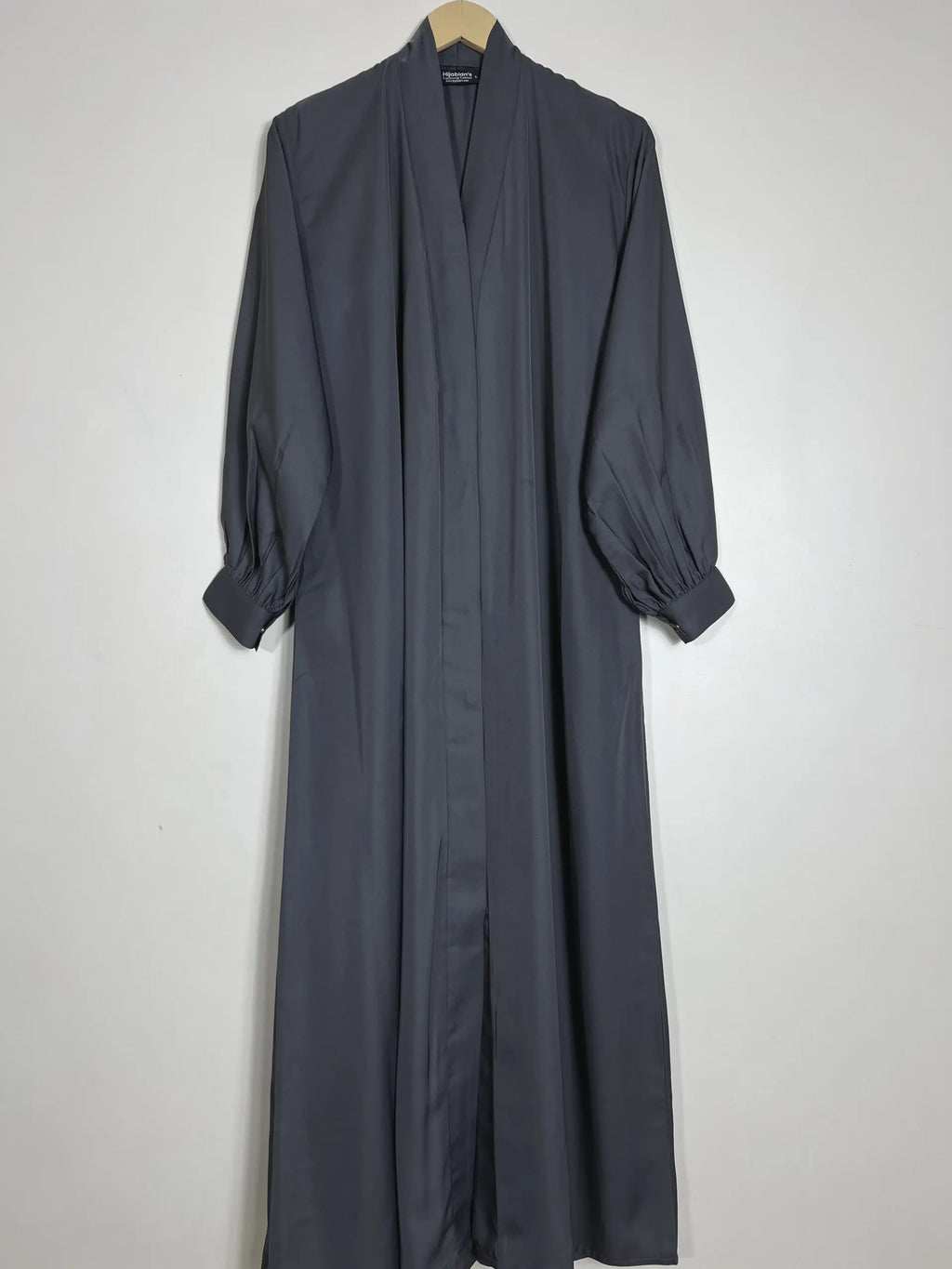 Grey - Front Open Abaya HJ0774