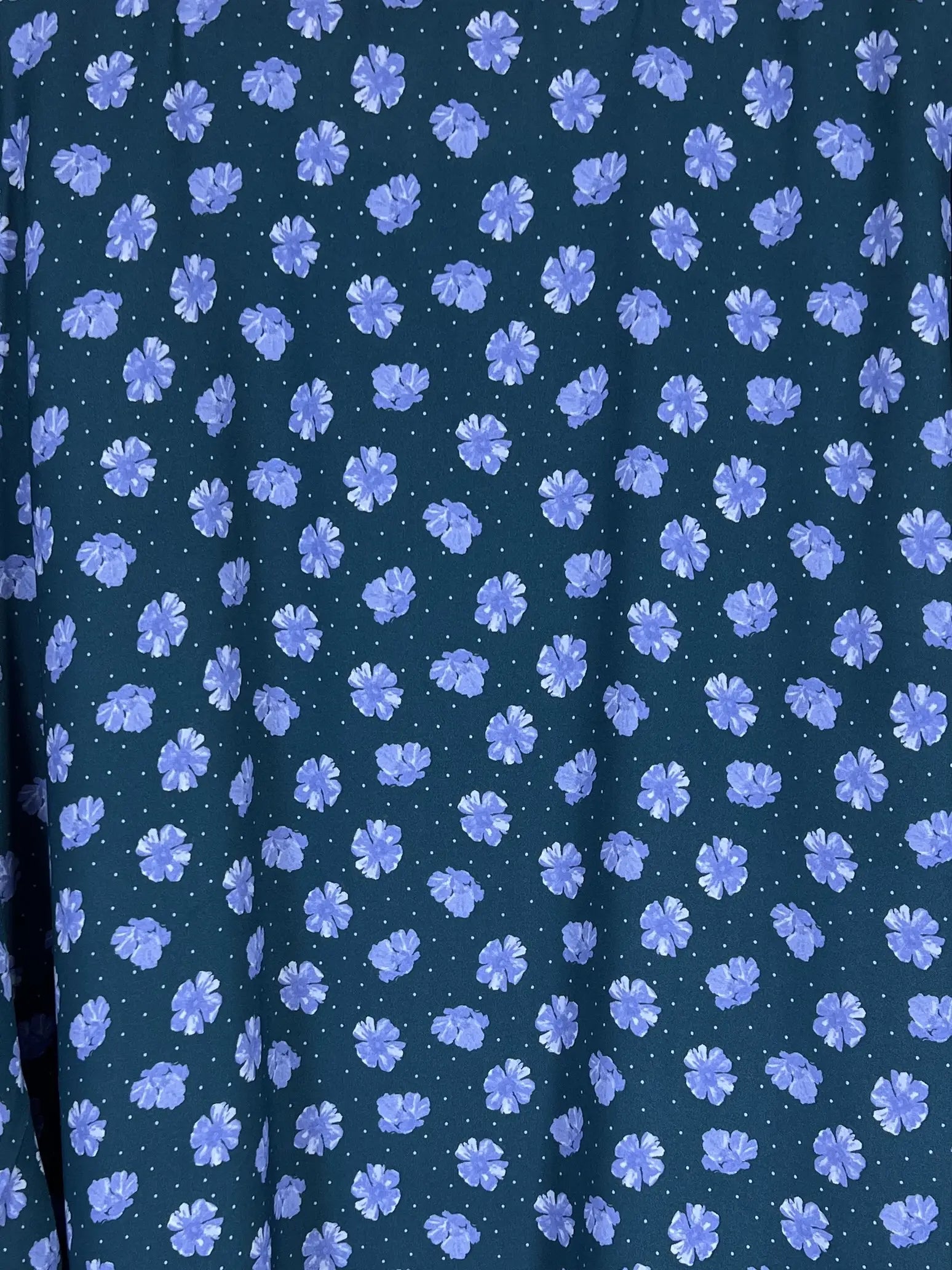 Deep Teal - Floral Maxi Abaya HJ1661